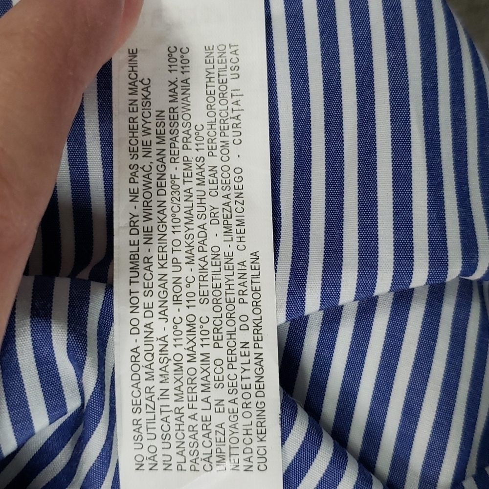 Zara Basic Collection Striped Ruffle Blouse - image 7